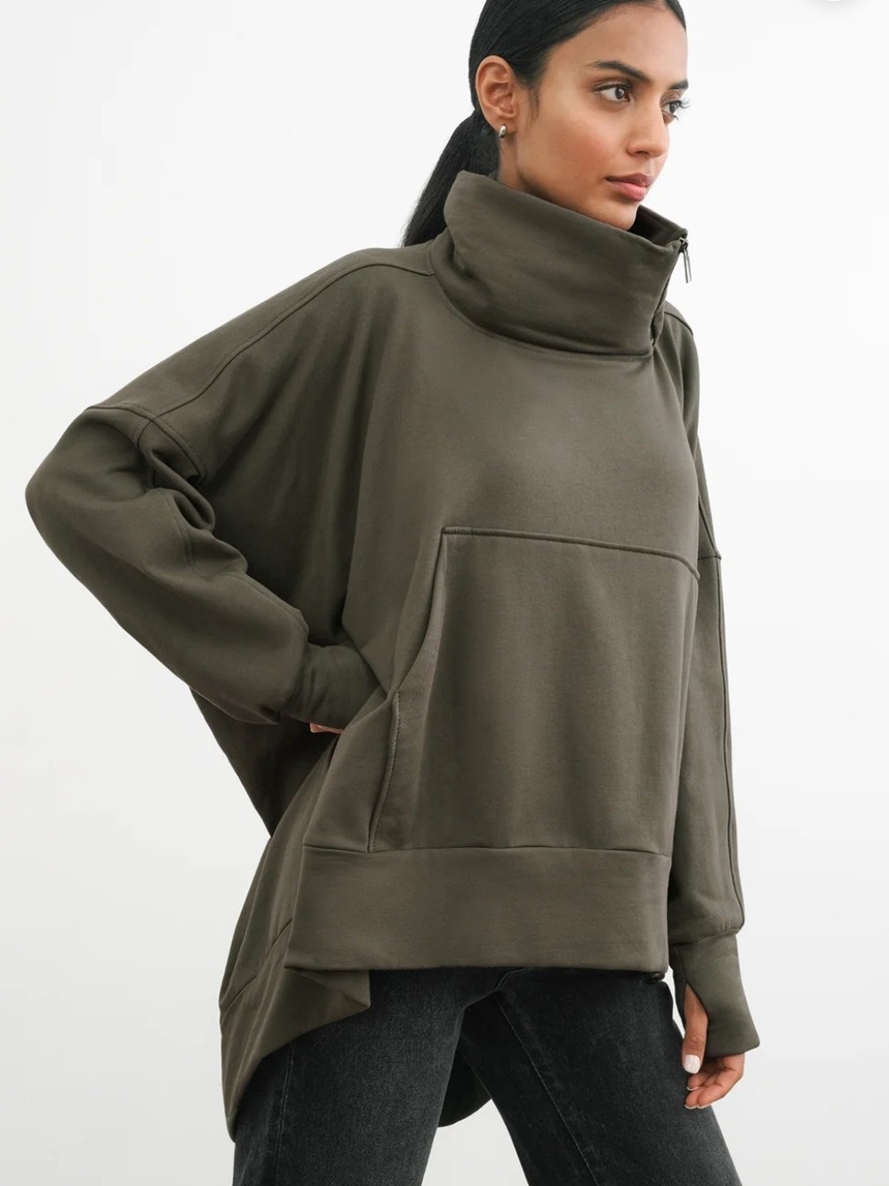 Marcella NY 🍎 Boerum Oversized Olive Green Sweatshirt XXL